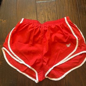 Red Varsity Shorts